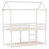 vidaXL Lit superpos&eacute; sans matelas blanc 75x190 cm bois de pin massif