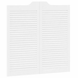 vidaXL Portes battantes 100 x 50 cm Bois de pin massif Blanc