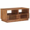 vidaXL Table basse faite main Brun Teck 85 x 45,5 x 40 cm