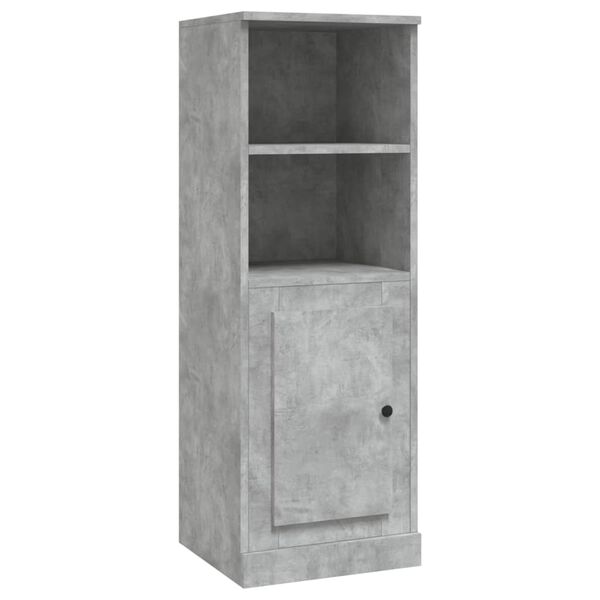 vidaXL Buffet haut gris b&eacute;ton 36x35,5x103,5 cm bois d'ing&eacute;nierie