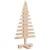vidaXL Arbre de No&euml;l en bois pour d&eacute;coration 60 cm bois massif de pin