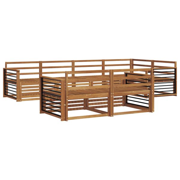 vidaXL Ensemble de canap&eacute;s d'ext&eacute;rieur 7 pcs Naturel