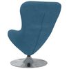 vidaXL Fauteuil &oelig;uf Bleu Velours