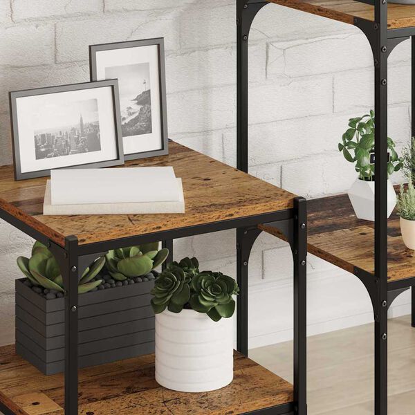 vidaXL &Eacute;tag&egrave;re &agrave; livres 4 pcs Marron 40 x 40 x 1,5 cm