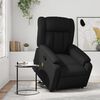 vidaXL Fauteuil inclinable de massage Noir Similicuir