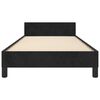 vidaXL Cadre de lit sans matelas noir 90x190 cm velours