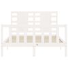 vidaXL Cadre de lit sans matelas blanc 120x200 cm bois de pin massif