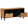 vidaXL Unites TV avec tiroir Bois d'Acacia Massif 100 x 33,5 x 46 cm