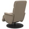 vidaXL Fauteuil inclinable de massage repose-pieds cappuccino