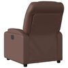vidaXL Fauteuil inclinable &eacute;lectrique Marron Similicuir