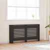 vidaXL Cache-radiateur noir 152x19x81,5 cm MDF