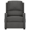 vidaXL Fauteuil &eacute;lectrique de massage Gris fonc&eacute; Tissu