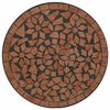 vidaXL Table de bistro mosaïque terre cuite Ø50x70 cm céramique