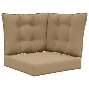 vidaXL Coussin de canap&eacute; d'ext&eacute;rieur Polyester Taupe 50,5 x 50,5 cm