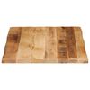 vidaXL Dessus de table bord vivant 80x60x2,5 cm bois de manguier brut