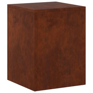 vidaXL Support de Plante Rouill&eacute; 30 x 30 x 40 cm Acier patin&eacute;