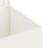 vidaXL Bo&icirc;te de Rangement Ext&eacute;rieure Blanc 55 x 50,5 x 50 cm Acier