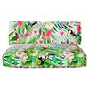 vidaXL Ensemble de coussins Floral 3 pcs Multicolore Tissu Oxford