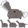 vidaXL Fauteuil inclinable &eacute;lectrique Taupe Tissu