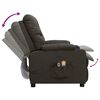 vidaXL Fauteuil électrique de massage Taupe Tissu