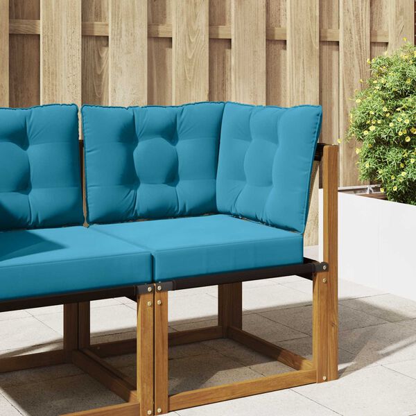 vidaXL Coussin de canap&eacute; d'ext&eacute;rieur 3 pcs Bleu royal Polyester