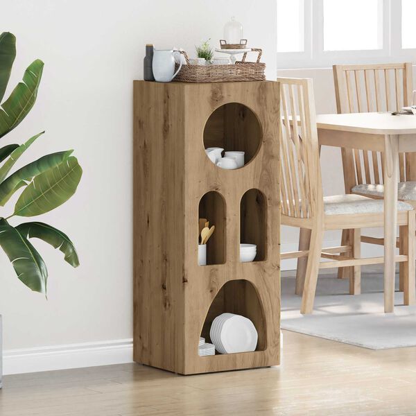 vidaXL Buffet Ch&ecirc;ne artisanal 40 x 35 x 100.5 cm Bois d'ing&eacute;nierie