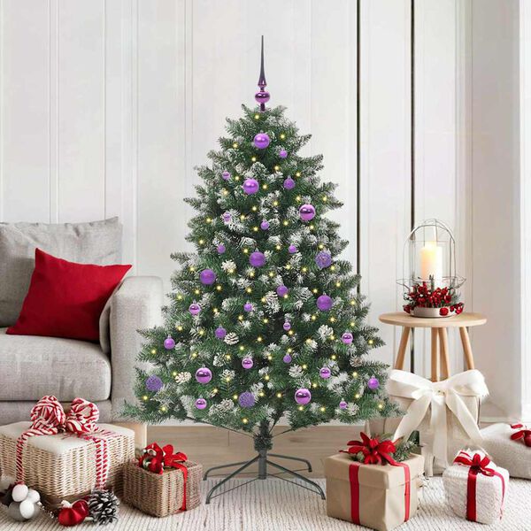 vidaXL Sapin de No&euml;l artificiel Vert 150 cm PVC, plastique et acier