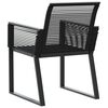 vidaXL Chaises de jardin lot de 4 noir résine tressée