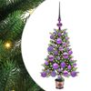 vidaXL Sapin de No&euml;l avec 150 LED avec support Vert 65 cm PE