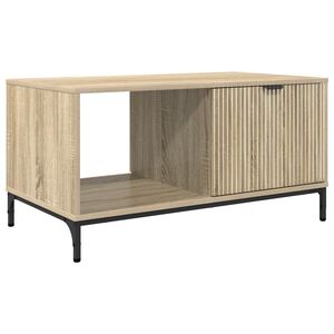 vidaXL Table basse Ch&ecirc;ne Sonoma 90 x 49 x 46 cm Bois d'ing&eacute;nierie