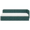 vidaXL Cadre de lit d'angle Vert fonc&eacute; 80 x 200 cm tissu