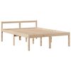 vidaXL Lit bibliothèque sans matelas 140x200 cm bois massif de pin