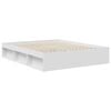 vidaXL Cadre de lit Blanc 160 x 200 cm Bois de pin massif
