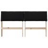vidaXL T&ecirc;te de lit capitonn&eacute;e Noir 135 cm Pin massif