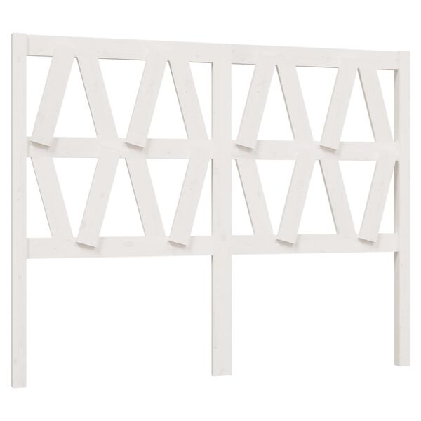 vidaXL Tête de lit Blanc 156x4x100 cm Bois massif de pin