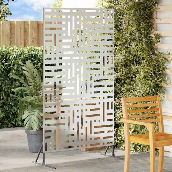 vidaXL Écran de confidentialité Gris 100 x 50 x 180 cm Acier