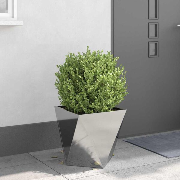 vidaXL Jardini&egrave;re Argent 40 x 40 x 40 cm Acier inoxydable