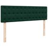 VidaXL Cadre de lit ottoman avec matelas vert fonc&eacute; 160x200 cm velours