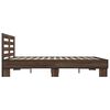 vidaXL Cadre de lit sans matelas chêne marron 150x200 cm