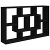 vidaXL &Eacute;tag&egrave;re murale noir 85x16x52,5 cm bois d'ing&eacute;nierie