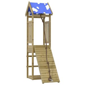vidaXL Aire de jeux d'ext&eacute;rieur bois de pin impr&eacute;gn&eacute;