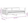 vidaXL Lit de jour avec matelas gris fonc&eacute; 90x190 cm velours