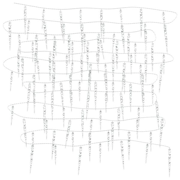 vidaXL Guirlande lumineuse de Noël 100 LED Blanc chaud 10 m Acrylique PVC