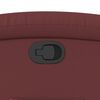 vidaXL Fauteuil inclinable Rouge bordeaux Similicuir
