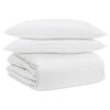 vidaXL Ensemble de Duvet avec oreiller 3 pcs Blanc Plume de canard