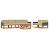 vidaXL Ensemble de canap&eacute;s d'ext&eacute;rieur 7 pcs Naturel et Beige