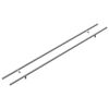 vidaXL Poign&eacute;e de cabinet 2 pc Argent&eacute; 800 mm Acier inoxydable