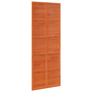 vidaXL Porte de grange Brun cire 80 x 208 cm Bois de pin massif