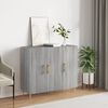 vidaXL Buffet sonoma gris 90x34x80 cm bois d'ingénierie