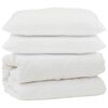 vidaXL Couette avec oreiller 3 pcs Blanc Microfibre